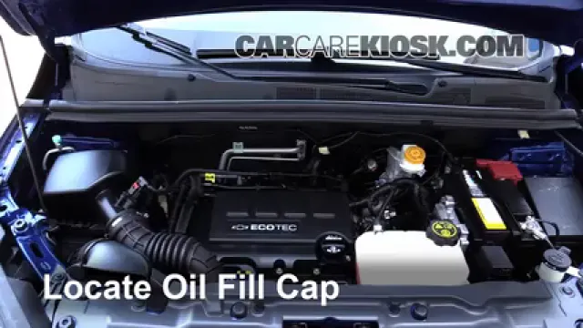 2015 Chevrolet Trax LTZ 1.4L 4 Cyl. Turbo Aceite Agregar aceite